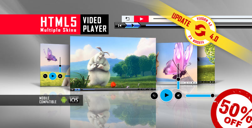 HTML5 Video Player with Multiple Skins - a HTML5 Simple Video Player