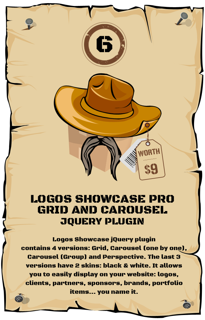jQuery Logos Showcase - Grid and Carousel
