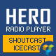 Hero - Shoutcast and Icecast Radio Player With History - WPBakery Addon