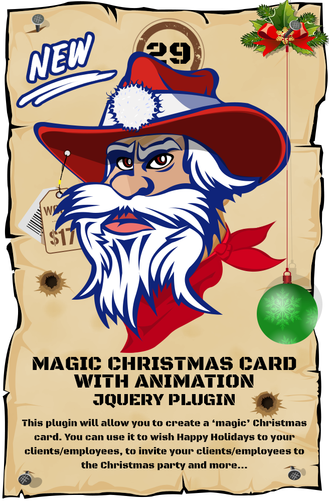 Magic Christmas Card With Animation - jQuery Plugin