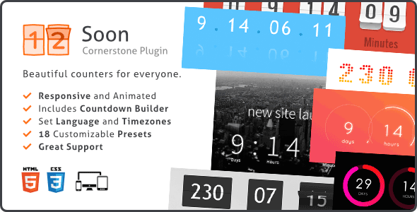 CountDown With Image or Video Background - Responsive WordPress Plugin