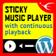 Sticky HTML5 Music Player WordPress Plugin