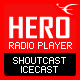Hero - Shoutcast and Icecast Radio Player With History - JQuery Plugin