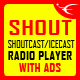 SHOUT - HTML5 Radio Player With Ads - ShoutCast and IceCast Support - JQuery Plugin
