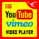 Youtube Vimeo Video Player and Slider JQuery Plugin
