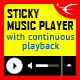 Sticky HTML5 Music Player JQuery Plugin